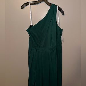 Juniper (green) floor length chiffon bridesmaid dress